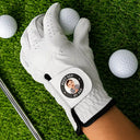 Gift For Father, Custom Photo, Golf, Playful, Upload Full Photo - Custom Photo Best Daddy By Par - Personalized Golf Glove