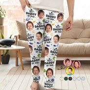 Happy,Sport Dad,Golf,Gift For Father,Gift For Men - Custom Photo Best Daddy By Par Golf Lover - Personalized Pajama Pants