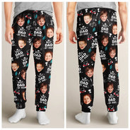 Happy,Sport Dad,Golf,Gift For Father,Gift For Men - Custom Photo Best Daddy By Par Golf Lover - Personalized Pajama Pants