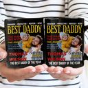 Gift For Father,Gift For Grandpa,Happy,Custom Photo - Custom Photo Best Daddy Papa Magazine - Personalized Mug