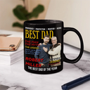 Gift For Father,Gift For Grandpa,Happy,Custom Photo - Custom Photo Best Daddy Papa Magazine - Personalized Mug
