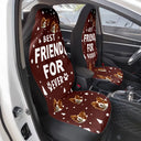 Pet Lovers, Funny - Custom Photo Best Dog Cat Dad Mom Ever - Personalized Car Seat Cover