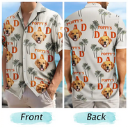 Gift For Yourself,Gift For Men,Gift For Grandpa,Gift For Father,Dog Lovers,Pet Lovers,Dog Dad,Cat Lovers,Cat Dad,Pet Dad - Custom Photo Best Dog Dad - Personalized Hawaiian Shirt