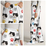 Funny, Christmas, Dog Lovers, Pet Lovers, Cat Lovers, Custom Photo - Custom Photo Best Dog Mom Ever - Personalized Pajama Pants