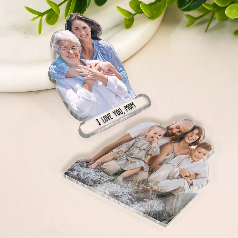 Gift For Mother,Mom - Daughters (Adult),Mom - Daughters (Young),Mom - Sons,Mom - Children,Love,Non-Eng - Custom Photo Best Mom Ever - Personalized Acrylic Fridge Magnet
