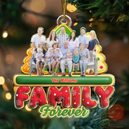 Gift For Bestie, Christmas, Happy, Gift For Sisters, Gift For Brothers, Gift For Sibling, Cousin - Custom Photo Besties Friends Siblings Forever - Personalized Custom Shaped Acrylic Ornament