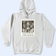 Gift For Bestie,Gift For Sisters,Happy,Custom Photo,Old Best friends - Custom Photo Besties Gray Scale Right In The Throat - Personalized T Shirt