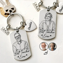 Art Design,Teacher,Back To School,Proud,Retirement,Photo - Pencil Sketch - Bold - Custom Photo Bold Sketch Best Teacher Ever - Personalized Stainless Steel Keychain