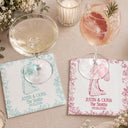 Art Design,Romantic,Gift For Couples,Wedding,Photo - Pencil Sketch - Bold - Custom Photo Bold Sketch Couples Wedding Engaged Bachelor Bachelorette Party - Personalized Cocktail Napkins