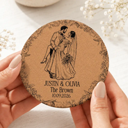 Art Design,Custom Photo,Romantic,Gift For Couples,Wedding,Photo - Pencil Sketch - Bold - Custom Photo Bold Sketch Couples Wedding Engaged Bachelor Party - Personalized Cork Coaster