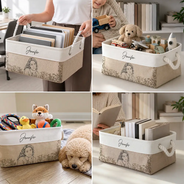Gift For Yourself, Gift For Women, Custom Photo, Art Design, Confident, Photo - Pencil Sketch - Bold - Custom Photo Bold Sketch For Woman Wife Mom Couple Family Bestie - Personalized Storage Basket