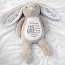 Art Design,Sentimental,Back To School,Gift For Kids,Photo - Pencil Sketch - Bold - Custom Photo Bold Sketch Kid Here A Special Hug Between Us Two - Personalized Soft Toy Bunny