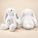 Art Design,Sentimental,Back To School,Gift For Kids,Photo - Pencil Sketch - Bold - Custom Photo Bold Sketch Kid Here A Special Hug Between Us Two - Personalized Soft Toy Bunny
