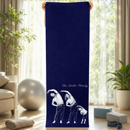 Gift For Yourself, Gift For Women, Custom Photo, Art Design, Yoga, Sentimental, Photo - Pencil Sketch - Bold - Custom Photo Bold Sketch Namaste All Day For Yoga Lovers - Personalized Yoga Mat