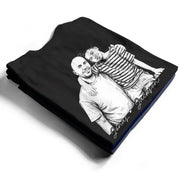 Custom Photo,Art Design,Gift For Grandpa,Proud,Photo - Pencil Sketch - Bold - Custom Photo Bold Sketch Papa Dad Cross Arrows - Personalized T Shirt