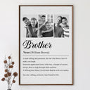 Gift For Sibling,Gift For Brothers,Gift For Sisters,Gift For Women,Gift For Men,Happy,Custom Photo - Custom Photo Brother Sister Definition - Personalized Poster