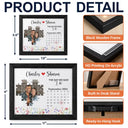 Christmas,Custom Photo,Romantic,Gift For Couples,Upload Full Photo,Calendar - Custom Photo Calendar Couples The Day I Found My Missing Piece - Personalized LED Light Shadow Box