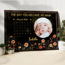 Calendar,Photo,Custom Photo,New Dad,New Mom,New baby - Custom Photo Calendar The Day You Became My Mom - Personalized Poster