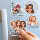 Art Design,Gift For Bestie,Photo - Caricature - Remove BG,Happy - Custom Photo Caricature Besties Forever - Personalized Acrylic Magnet