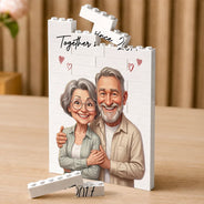 Custom Photo,Art Design,Gift For Couples,Top Market,Romantic,Photo - Caricature - Remove BG - Custom Photo Caricature I'm Yours No Returns Or Refunds - Personalized Building Brick Blocks