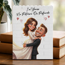 Custom Photo,Art Design,Gift For Couples,Top Market,Romantic,Photo - Caricature - Remove BG - Custom Photo Caricature I'm Yours No Returns Or Refunds - Personalized Building Brick Blocks