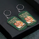 Custom Photo,Art Design,Gift For Couples,Old Couples,Wedding Anniversary,Humorous,Photo - Caricature - Remove BG - Custom Photo Caricature Vintage Annoying Each Other - Personalized Aluminum Keychain