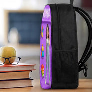 Adorable,Art Design,Back To School,Gift For Kids,Photo - Cartoon Portrait - Custom Photo Cartoon Portrait Adorable Kid Ready For School - Personalized Kids Backpack