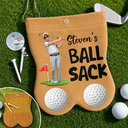 Custom Photo Cartoon Portrait Golf Lovers Ball Sack - Personalized Golf Ball Sacks - Custom Photo Cartoon Portrait Golf Lovers Ball Sack - Personalized Golf Ball Sacks