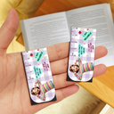 Adorable,Art Design,Back To School,Reading,Gift For Kids,Photo - Cartoon Portrait - Custom Photo Cartoon Portrait Kid Affirmation Ruler - Personalized Custom Shaped Magnetic Bookmark Clip