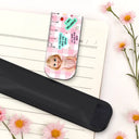 Adorable,Art Design,Back To School,Reading,Gift For Kids,Photo - Cartoon Portrait - Custom Photo Cartoon Portrait Kid Affirmation Ruler - Personalized Custom Shaped Magnetic Bookmark Clip