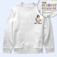 Art Design,Back To School,Proud,Photo - Cartoon Portrait - Custom Photo Cartoon Portrait The World Is A Better Place With You in It Gift For Bus Driver - Personalized T Shirt