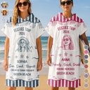 Custom Photo, Beach, Art Design, Summer, Gift For Bestie, Humorous, Photo - Pencil Sketch - Bold - Custom Photo Cheaper Than Therapy Besties Trip Pencil Sketch - Personalized Hooded Poncho Towel