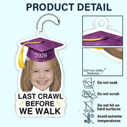 Family,Graduation,Funny,Happy,Gift For Daughter,Gift For Son - Custom Photo Childhood Look Who's Graduated - Personalized Acrylic Car Hanger