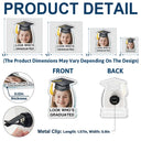 Family,Graduation,Funny,Happy,Gift For Daughter,Gift For Son,Gift For Bestie - Custom Photo Childhood Look Who's Graduated - Personalized Acrylic Car Vent Clip