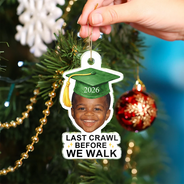 Christmas,Proud,Custom Photo,Graduation,Gift For Yourself,Cut-Face Photo - Custom Photo Childhood Look Who's Graduated - Personalized Custom Shaped Acrylic Ornament