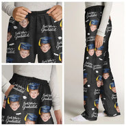 Happy,Graduation,Gift For Yourself,Gift For Men,Gift For Women,Gift For Daughter,Gift For Son,Gift For Sibling,Gift For Sisters,Gift For Brothers,Gift For Bestie,Photo - Custom Photo Childhood Look Who's Graduated - Personalized Pajama Pants