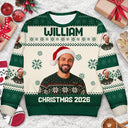 Family - Custom Photo Christmas Family Matching Sweater - Personalized Unisex Ugly Sweater