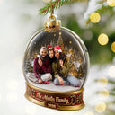 Christmas,Custom Photo,Cozy,Family,Remove BG Photo - Custom Photo Christmas Happy Family Together - Personalized Custom Shaped Acrylic Ornament