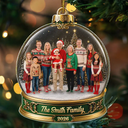 Christmas,Custom Photo,Cozy,Family,Remove BG Photo - Custom Photo Christmas Happy Family Together - Personalized Custom Shaped Acrylic Ornament