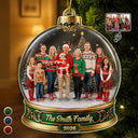 Christmas,Custom Photo,Cozy,Family,Remove BG Photo - Custom Photo Christmas Happy Family Together - Personalized Custom Shaped Acrylic Ornament