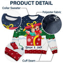 Parents,Gift For Women,Gift For Men,Gift For Mother,Gift For Grandpa,Gift For Father,Gift For Grandma,Dog Lovers,Dog Mom,Dog Dad,Cat Lovers,Cat Mom,Cat Dad,Pet Lovers,Pet Mom,Pet Dad,Happy,Christmas - Custom Photo Christmas Present - Personalized Unisex Ugly Sweater