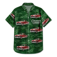 Gift For Father, Custom Photo, Proud, Remove BG Photo - Custom Photo Classic Car Limited Edition - Personalized Hawaiian Shirt