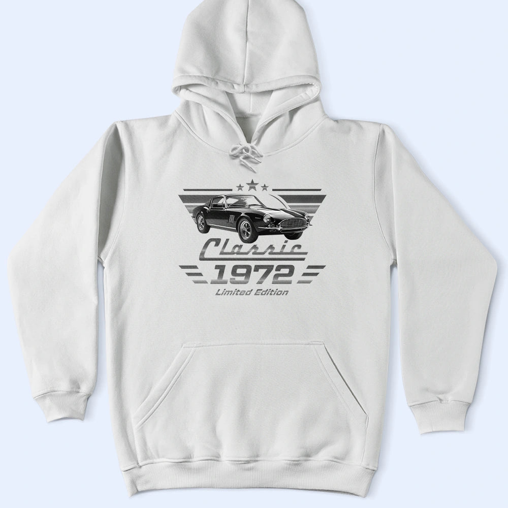 Gift For Father,Gift For Grandpa,Gift For Men,Non-Eng,Photo,Humorous - Custom Photo Classic Car Limited Edition - Personalized T Shirt