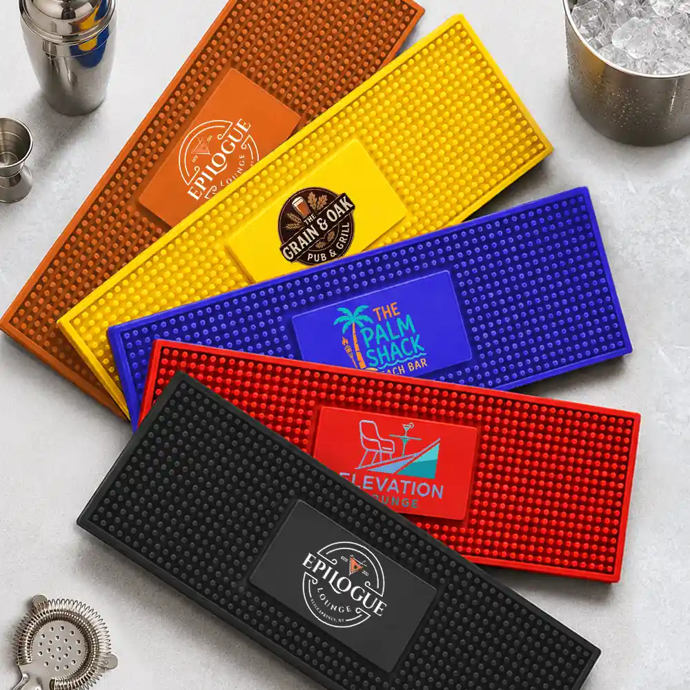Custom Photo, Gift For Yourself, Confident, Remove BG Photo - Custom Photo Cocktail Bar Lounge Restaurant Logo - Personalized Bar Mat
