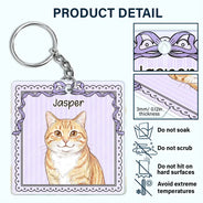 Custom Photo, Art Design, Pet Lovers, Playful, Photo - Colored Pencil - Custom Photo Colored Pencil Sketch Funny Dog Cat Pet - Personalized Acrylic Keychain