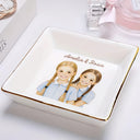 Custom Photo, Art Design, Pet Lovers, Playful, Photo - Colored Pencil - Custom Photo Colored Pencil Sketch Funny Dog Cat Pet - Personalized Ring Dish