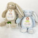 Adorable,Art Design,Back To School,Gift For Kids,Photo - Colored Pencil - Custom Photo Colored Pencil Sketch Kids Affirmation I Am Kind Brave & Smart - Personalized Soft Toy Bunny