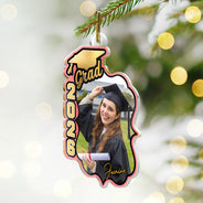 Christmas,Proud,Custom Photo,Graduation,Gift For Yourself,Upload Full Photo - Custom Photo Congrats To The Graduate - Personalized Custom Shaped Acrylic Ornament