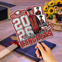 Graduation,Gift For Yourself,Gift For Women,Gift For Men,Gift For Daughter,Gift For Son,Gift For Sisters,Gift For Brothers,Gift For Bestie,Gift For Sibling,Happy - Custom Photo Congrats You Did It - Personalized Graduation Handheld Fan