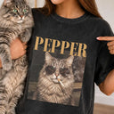 Top Market,Art Design,Confident,Pet Lovers,Photo - Cool Street Pet - Custom Photo Cool Street Pet Lovers Vintage Portrait - Personalized Vintage Washed T Shirt